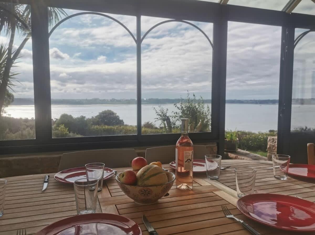 Kermartin - Maison De Famille Avec Vue Sur La Baie De Morlaix Plouézocʼh Zewnętrze zdjęcie